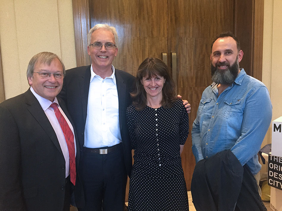 Photo Simon Topman, Adrian Williams, Emma Bridgewater and Fran Martin.