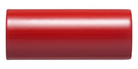 Steel tube powder coated in red.