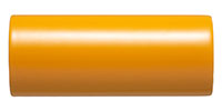 Steel tube powder coated in golden yellow.