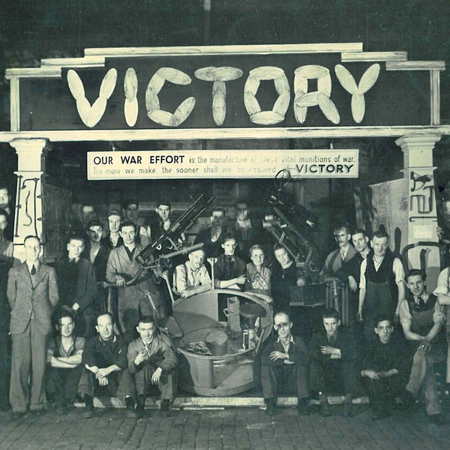 Pashley employees at the factory during the Second World War