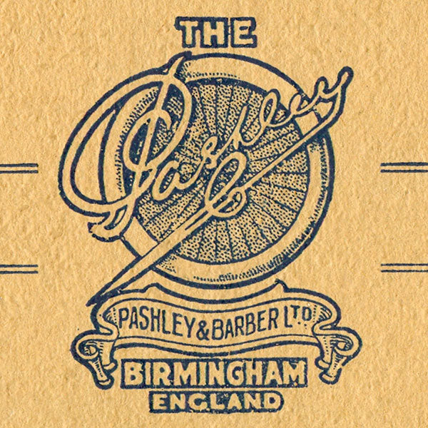 Drawing of the original Pashley and Barber ltd headbadge design