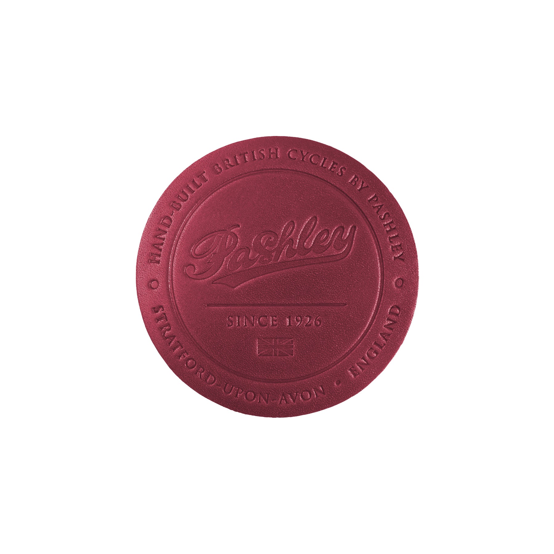 Leather Coaster - Dark Pink