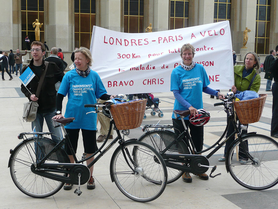 Two ladies who cycled from London and Paris on their Pashley Princess bicycles in 2010.