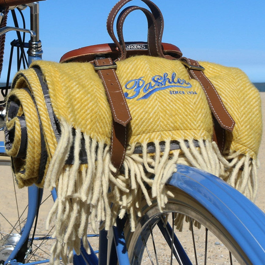 Pashley Herringbone Wool Picnic Blanket