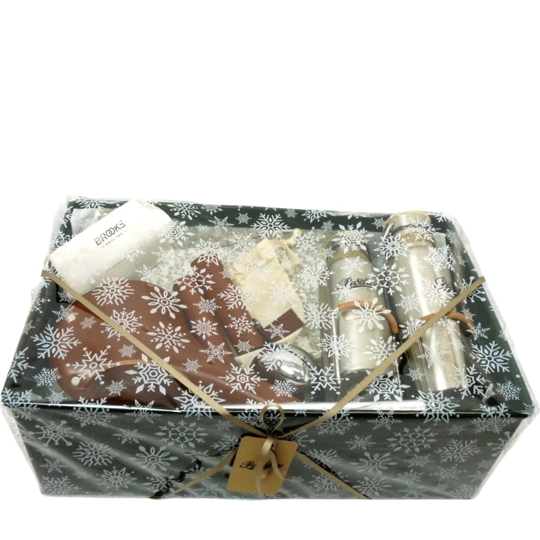 a gift wrapped workshop hamper