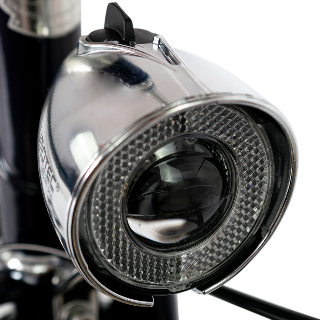 Lampe Phare Avant Vélo Radios – À Dynamo – Fabrication France Aluminium