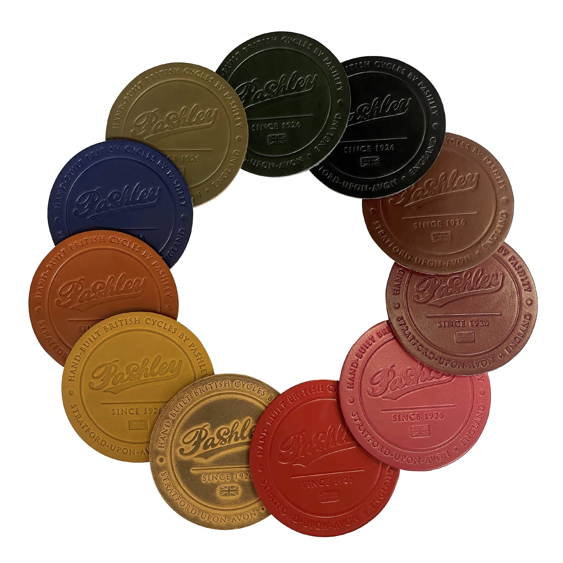 Pashley Leather Coaster - all colours