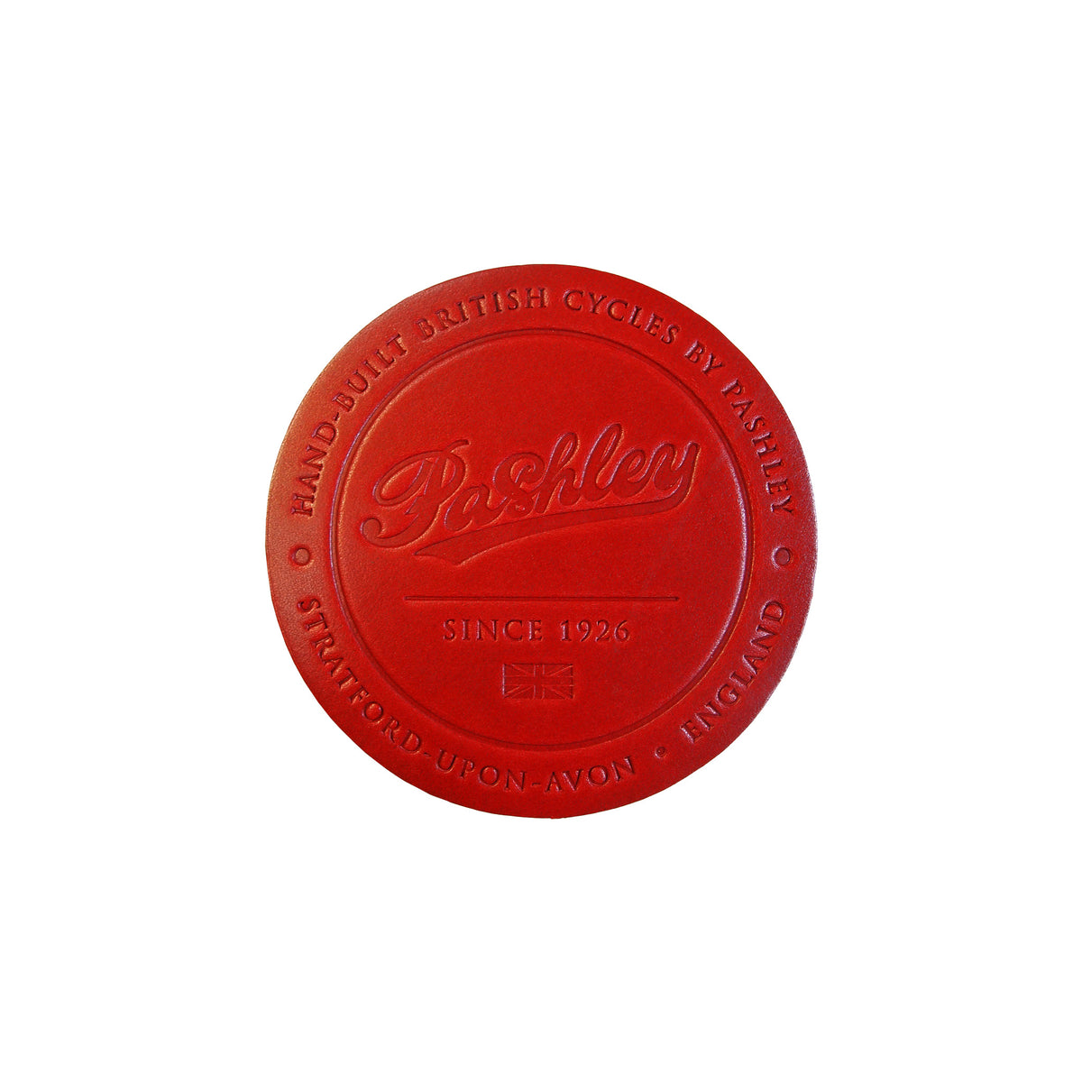 Leather Coaster - Royal Red